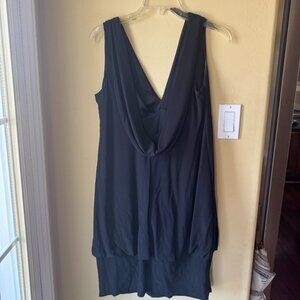 Vintage Black V-neck JBS Mini Black Dress